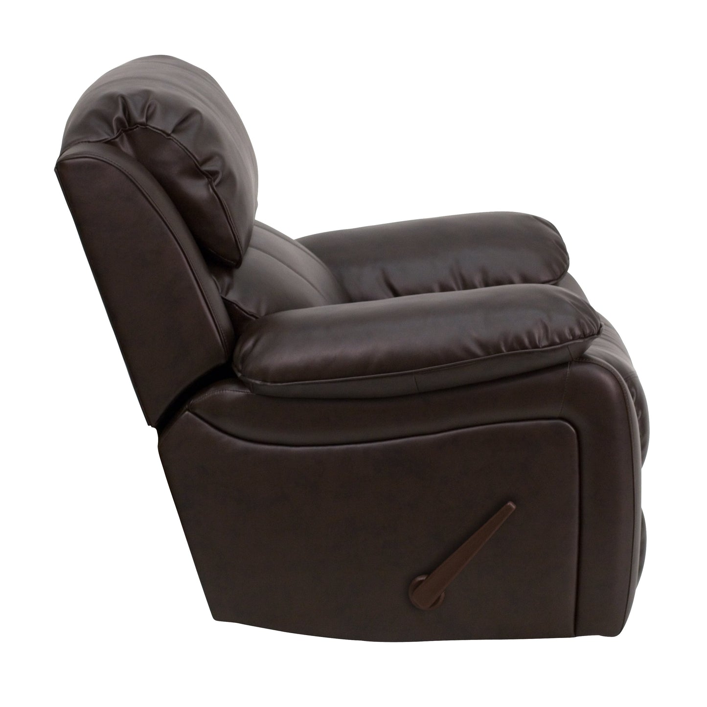 Brown Leather Rocker Recliner MEN-DA3439-91-BRN-GG
