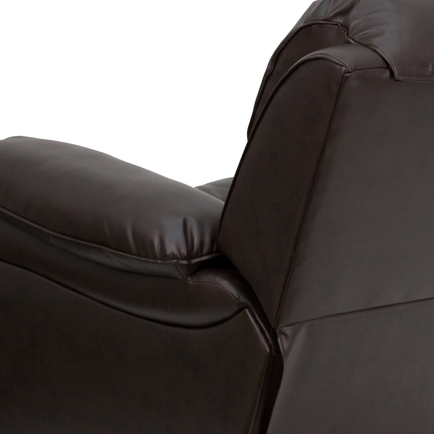 Brown Leather Rocker Recliner MEN-DA3439-91-BRN-GG