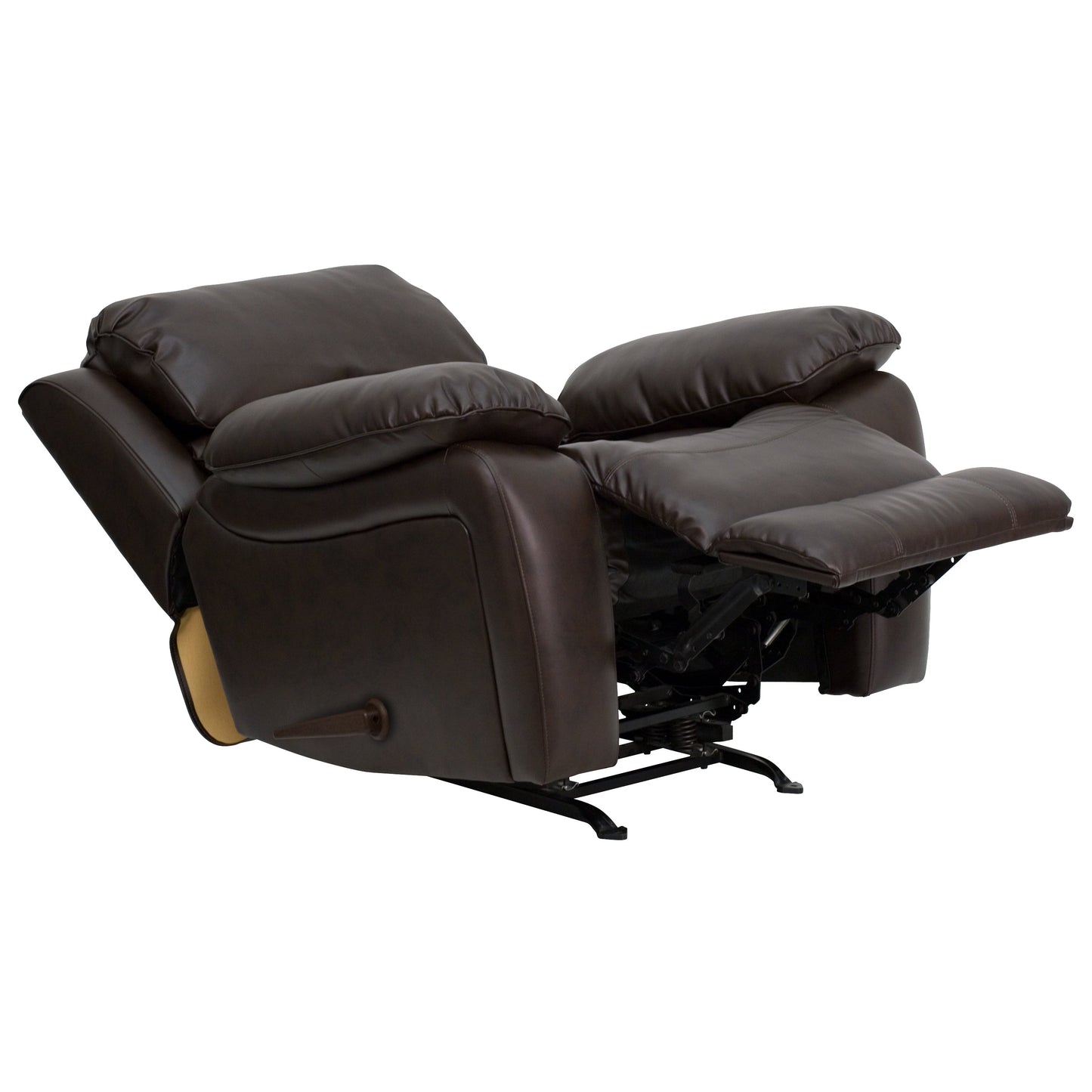Brown Leather Rocker Recliner MEN-DA3439-91-BRN-GG