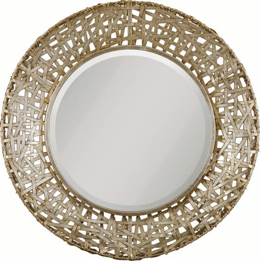 Uttermost Alita Champagne Woven Metal Mirror