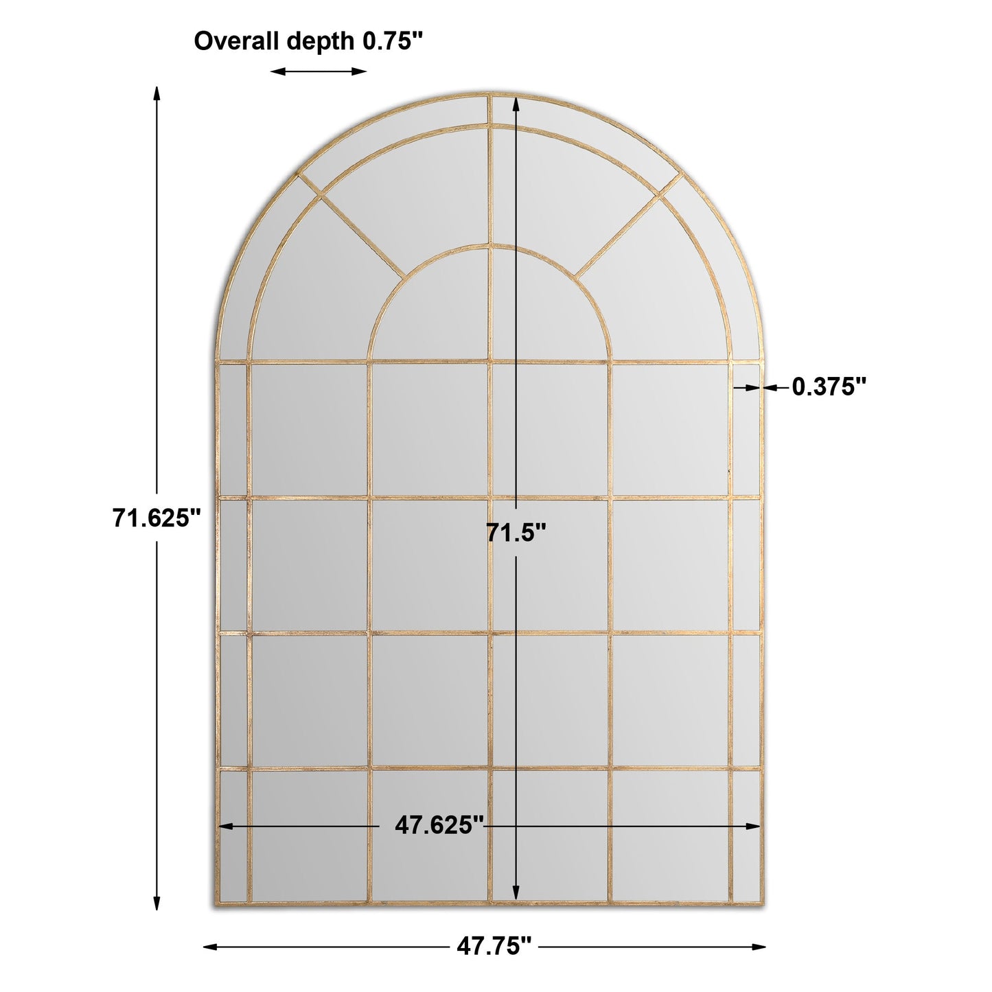 Uttermost Grantola Arched Mirror