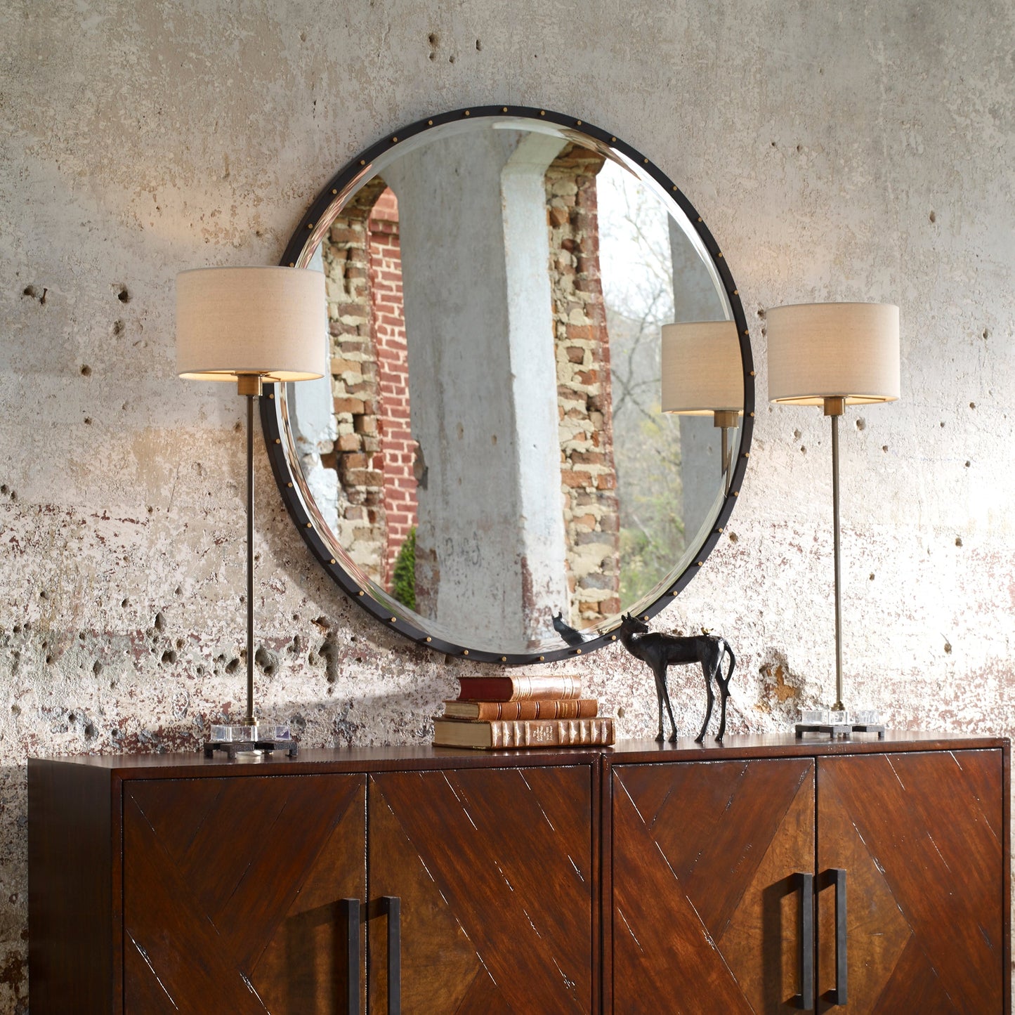 Uttermost Benedo Round Mirror