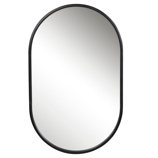 Uttermost Varina Minimalist Black Oval Mirror