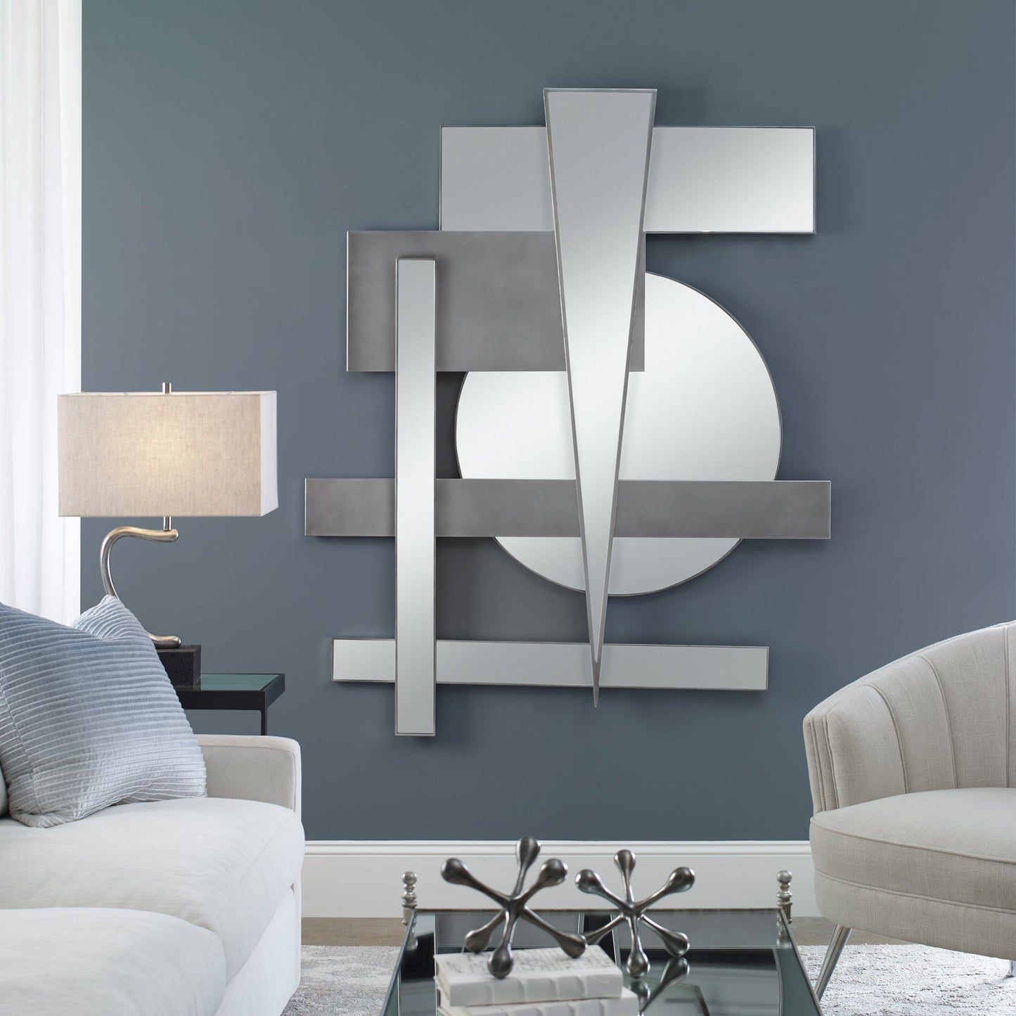 Uttermost Wedge Mirrored Modern Wall Decor