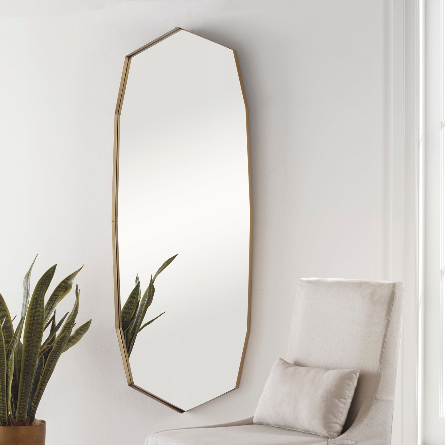 Uttermost Vault Oversized Angular Mirror