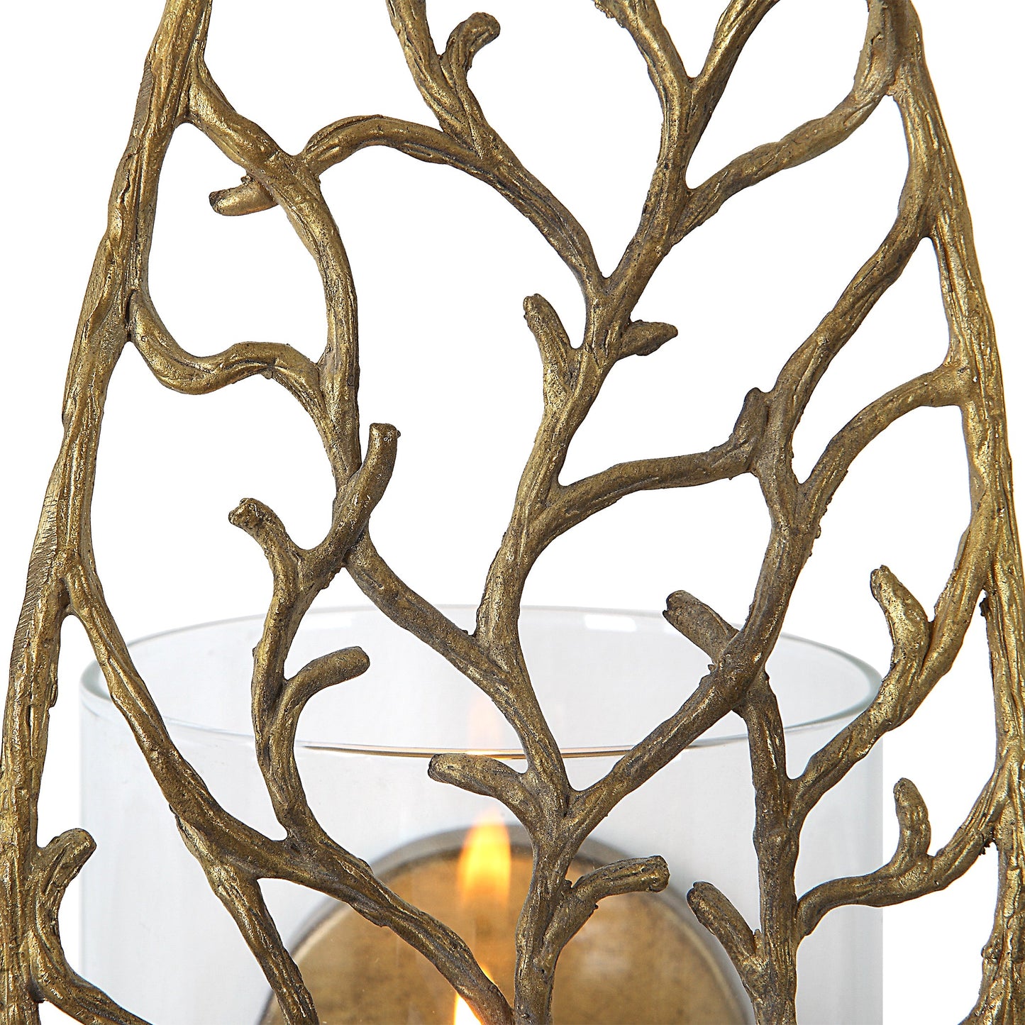 Uttermost Woodland Treasure Gold Candle Sconce