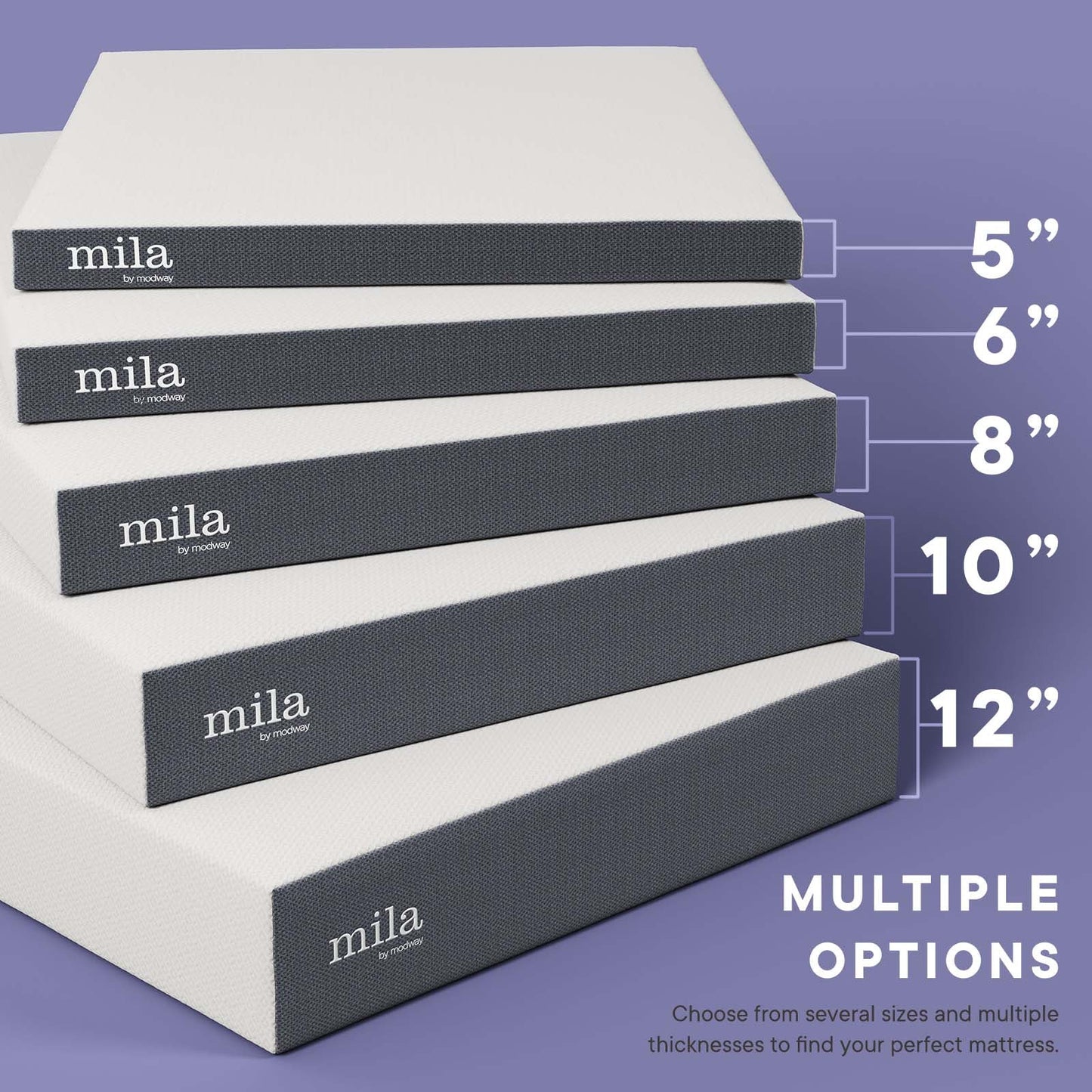 Mila 6" Full Mattress  MOD-5733-WHI