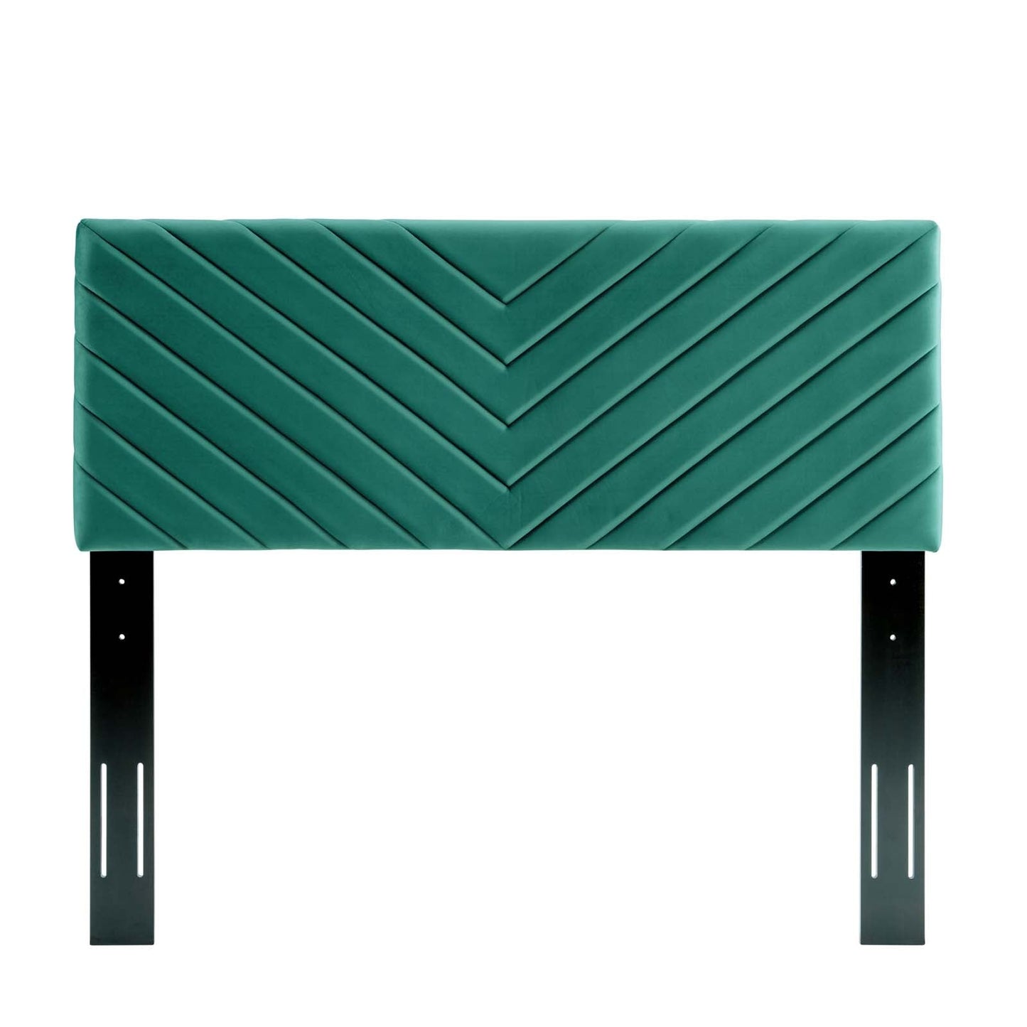 Alyson Angular Channel Tufted Performance Velvet Full / Queen Headboard Teal MOD-6144-TEA