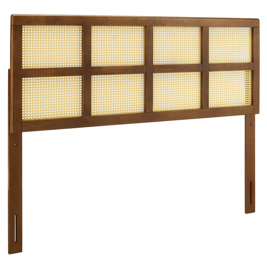 Luana Cane Full Headboard Walnut MOD-6197-WAL