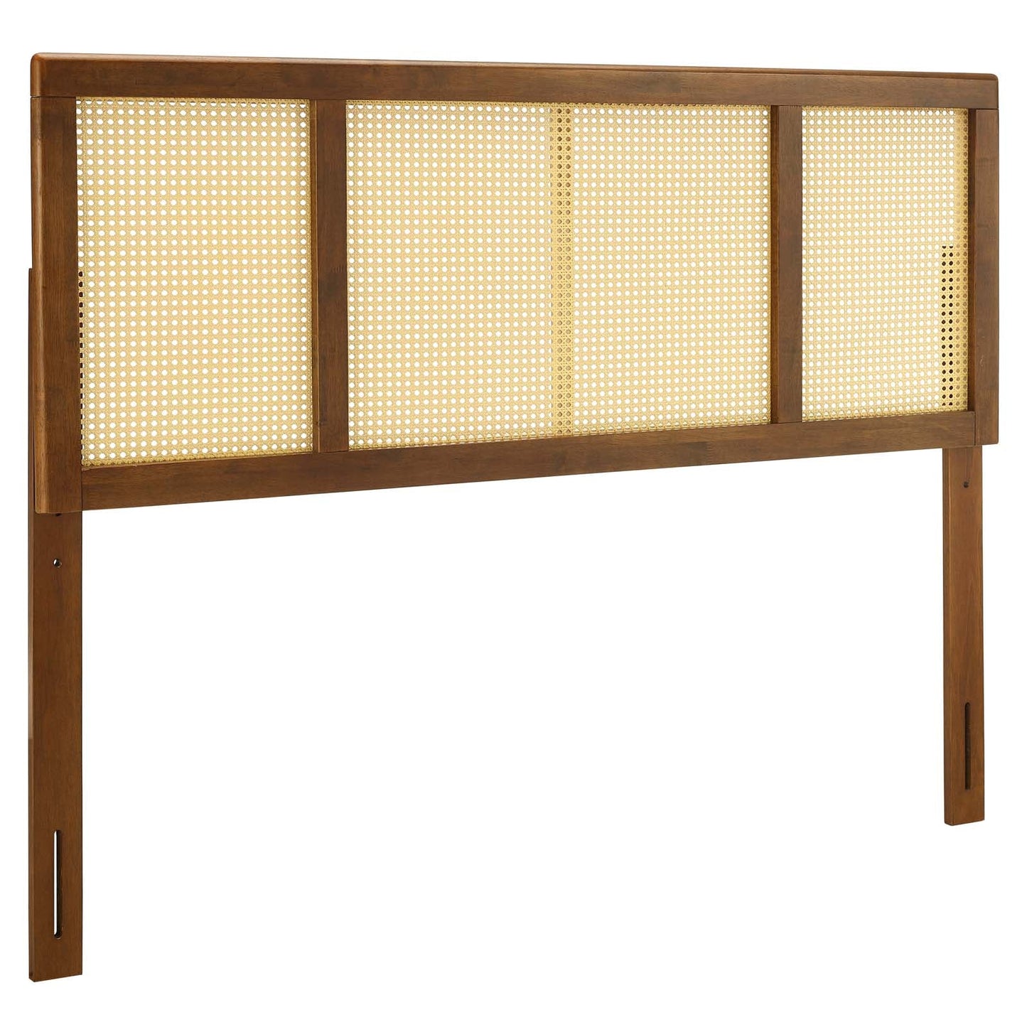 Delmare Cane Queen Headboard Walnut MOD-6201-WAL