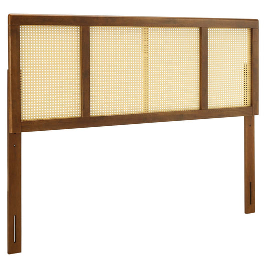 Delmare Cane Queen Headboard Walnut MOD-6201-WAL