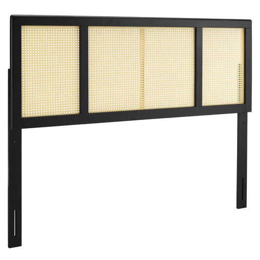 Delmare Cane King Headboard Black MOD-6202-BLK