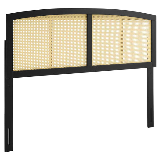 Halcyon Cane Full Headboard Black MOD-6203-BLK