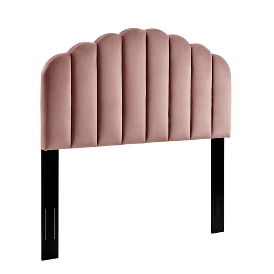 Veronique Twin Performance Velvet Headboard Dusty Rose MOD-6206-DUS