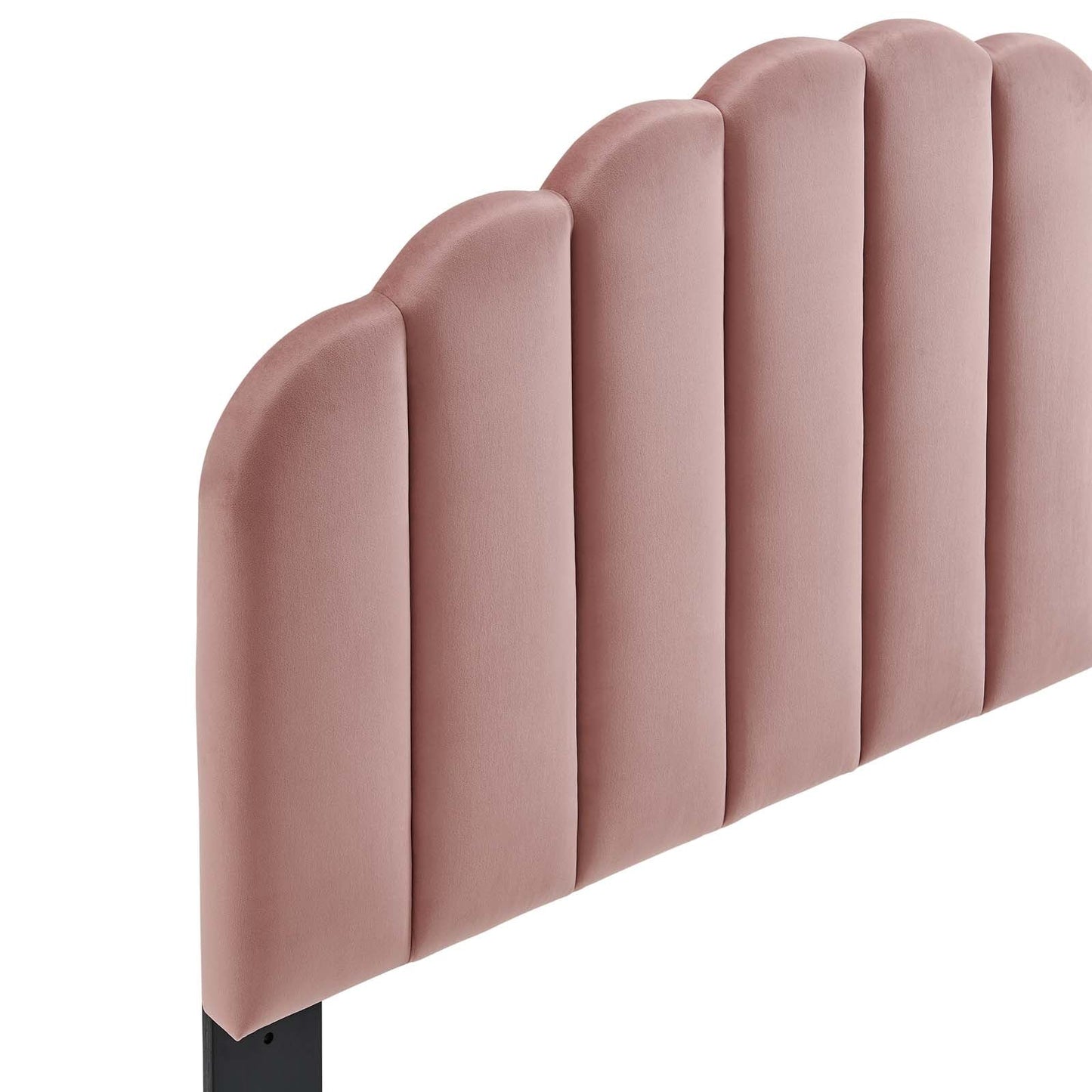 Veronique Twin Performance Velvet Headboard Dusty Rose MOD-6206-DUS