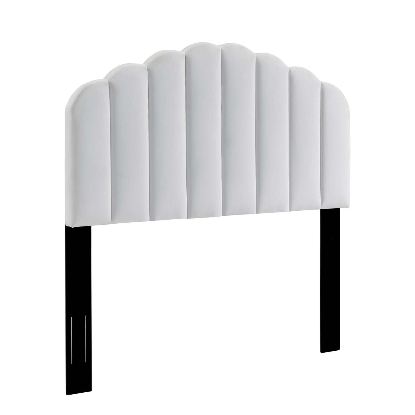 Veronique Twin Performance Velvet Headboard White MOD-6206-WHI