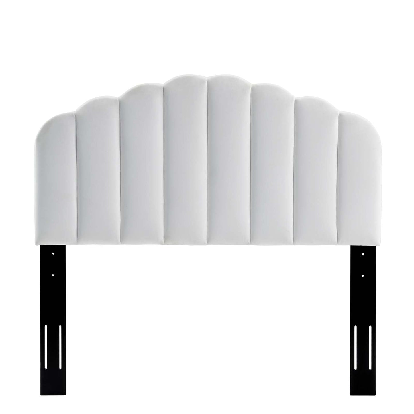 Veronique Twin Performance Velvet Headboard White MOD-6206-WHI