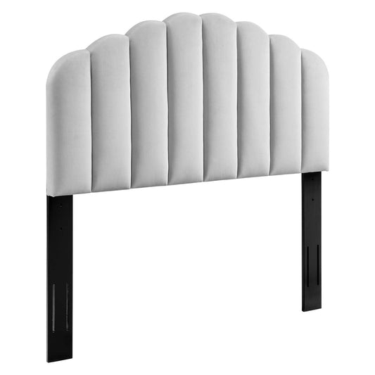 Veronique Full/Queen Performance Velvet Headboard Light Gray MOD-6207-LGR