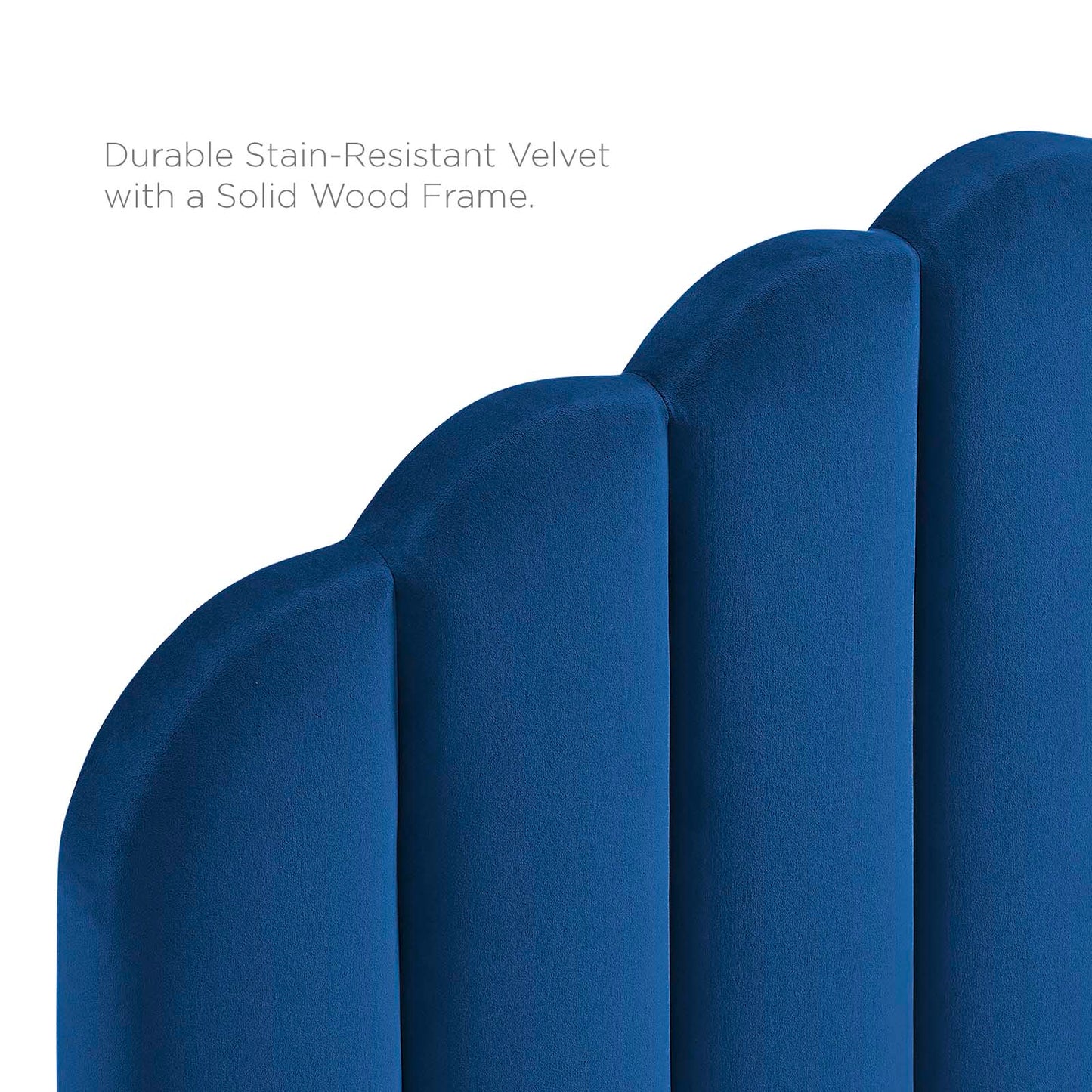 Veronique Full/Queen Performance Velvet Headboard Navy MOD-6207-NAV