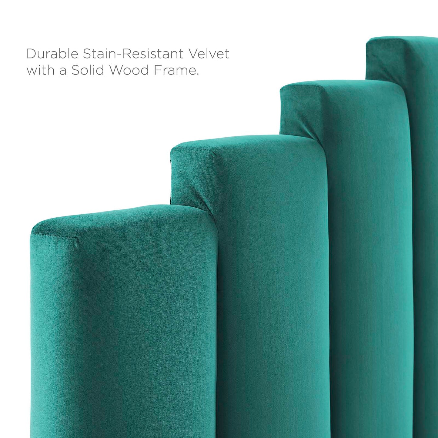 Noelle Performance Velvet Twin Headboard Teal MOD-6276-TEA