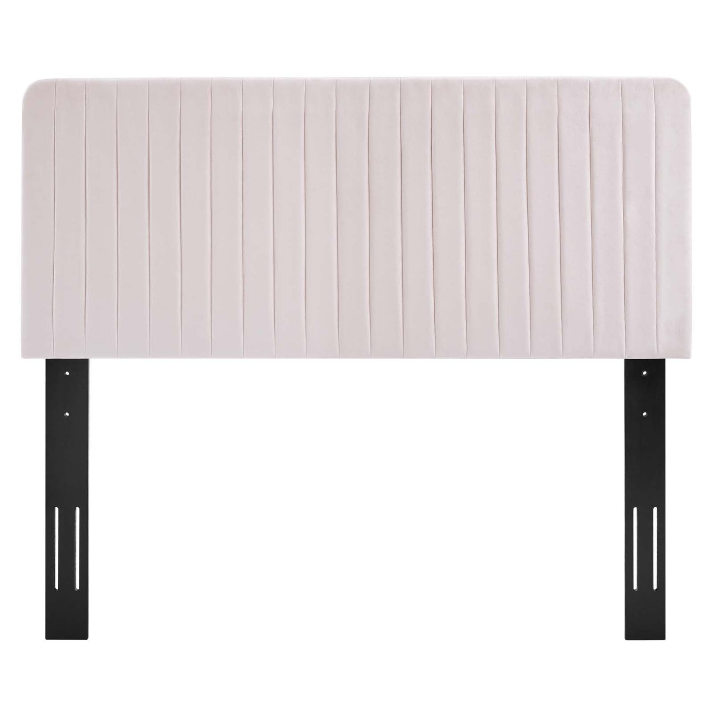 Milenna Channel Tufted Performance Velvet King/California King Headboard Pink MOD-6341-PNK