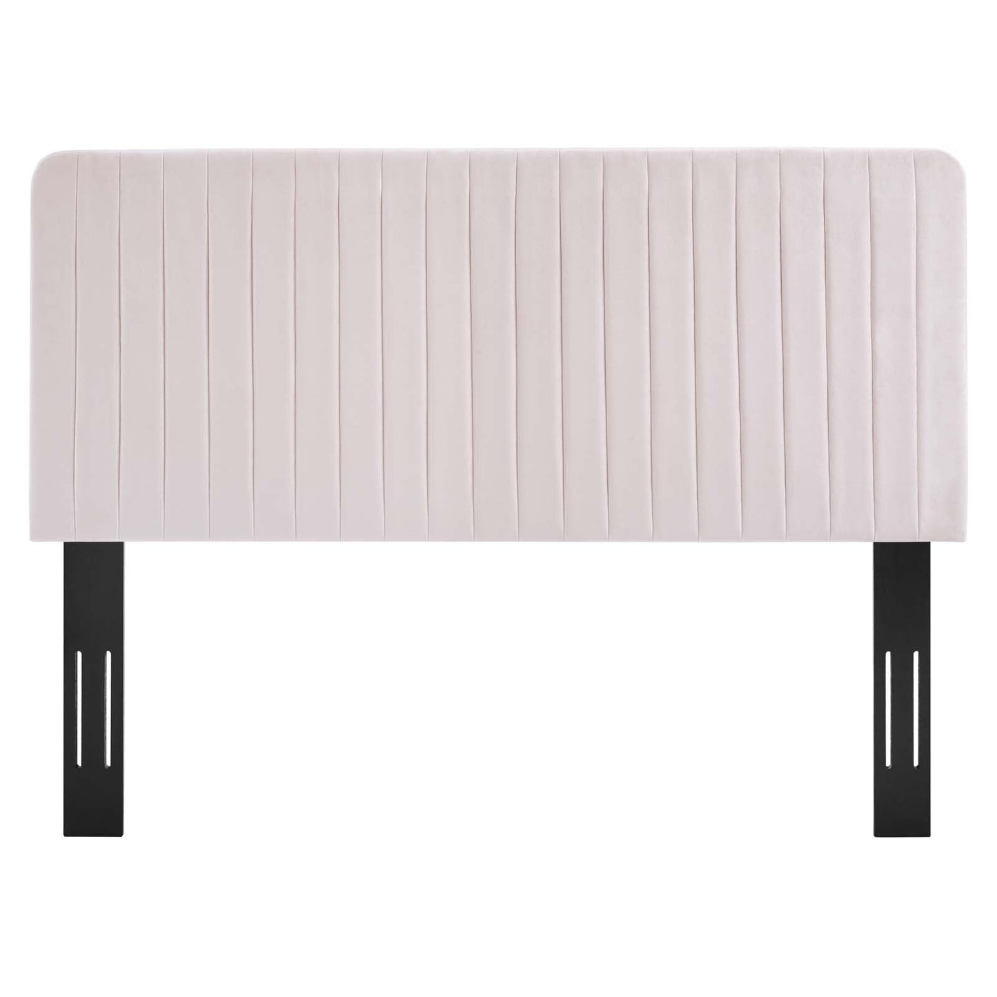 Milenna Channel Tufted Performance Velvet King/California King Headboard Pink MOD-6341-PNK