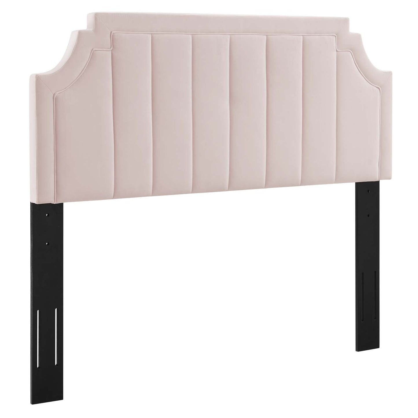 Alyona Channel Tufted Performance Velvet Full/Queen Headboard Pink MOD-6347-PNK