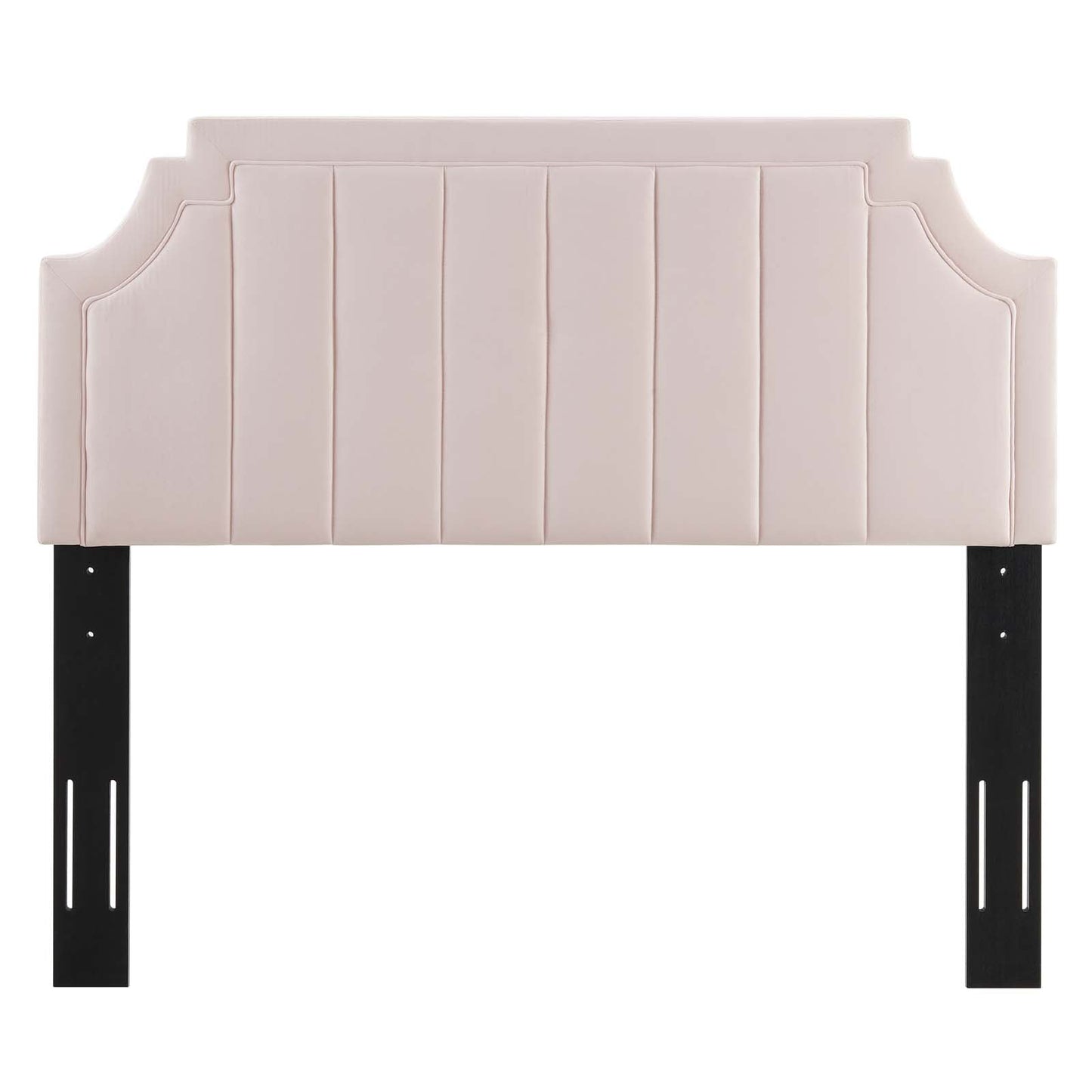 Alyona Channel Tufted Performance Velvet Full/Queen Headboard Pink MOD-6347-PNK