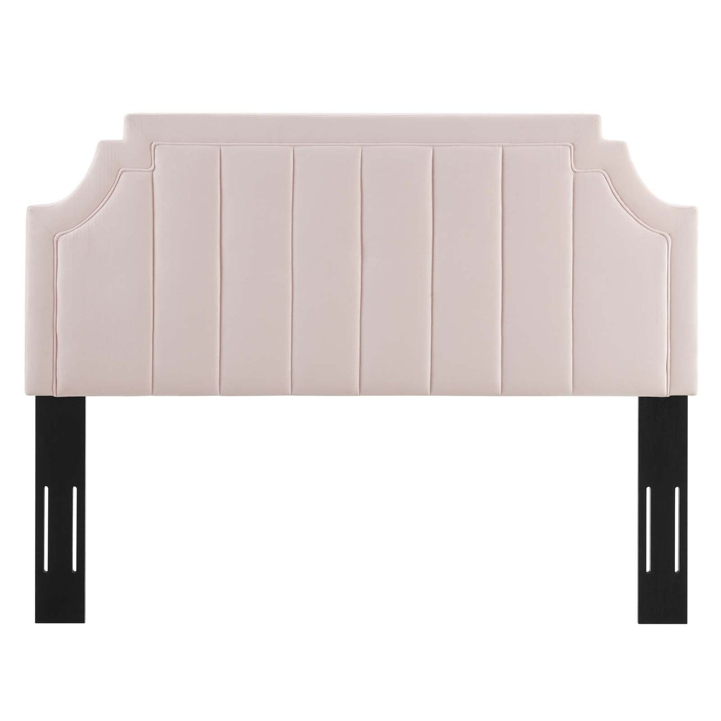 Alyona Channel Tufted Performance Velvet Full/Queen Headboard Pink MOD-6347-PNK