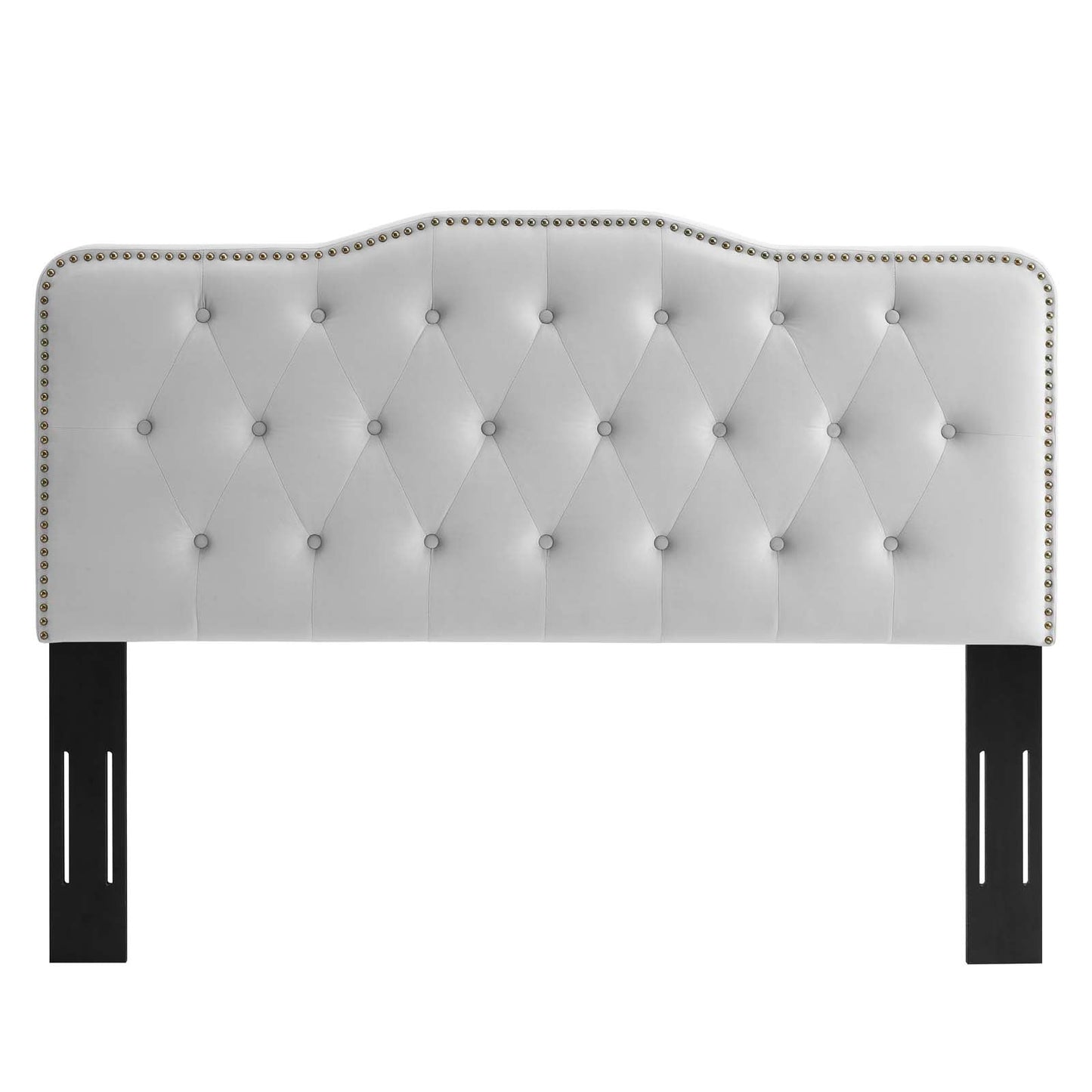 Sophia Tufted Performance Velvet King/California King Headboard Light Gray MOD-6411-LGR