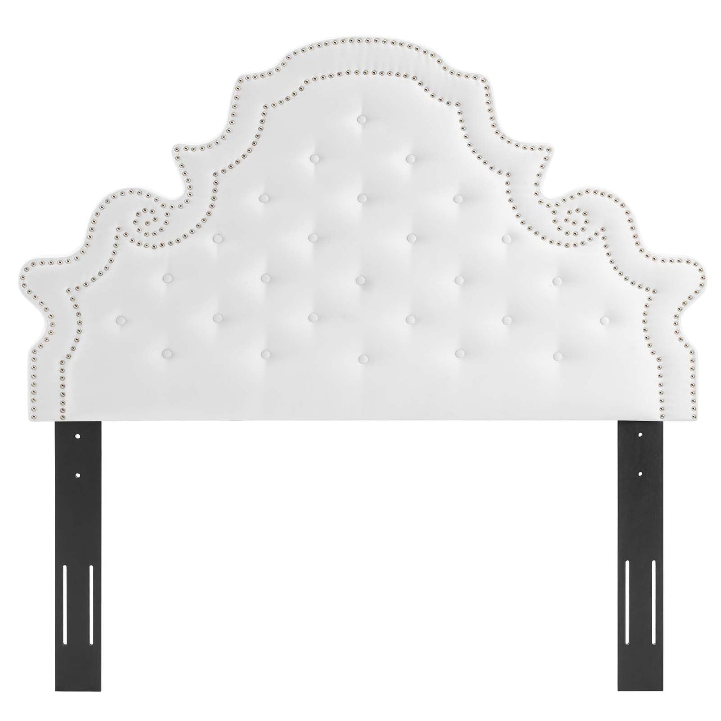 Diana Tufted Performance Velvet Full/Queen Headboard White MOD-6417-WHI