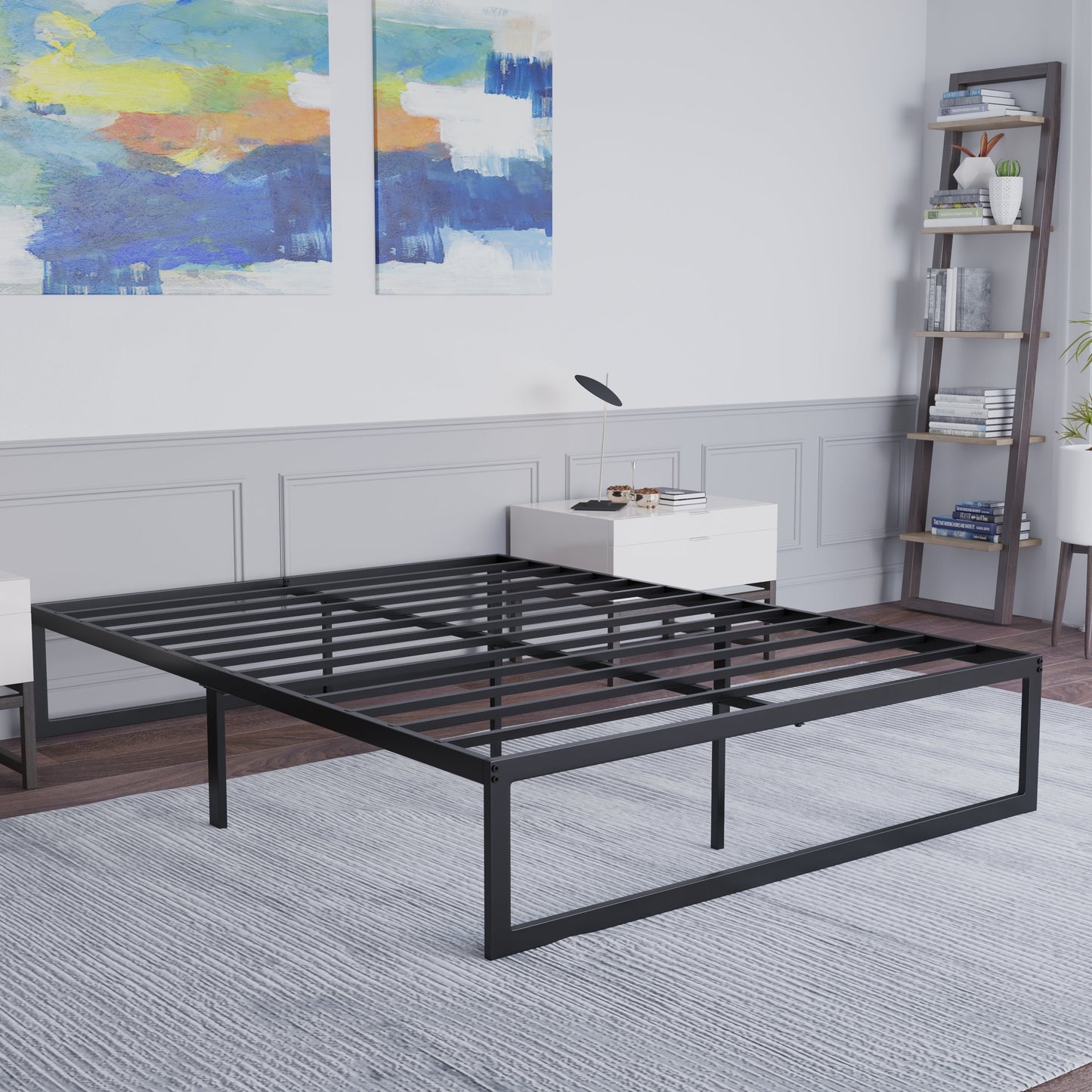 14 Inch Full Metal Bed Frame MP-XU-BD10001-F-BK-GG