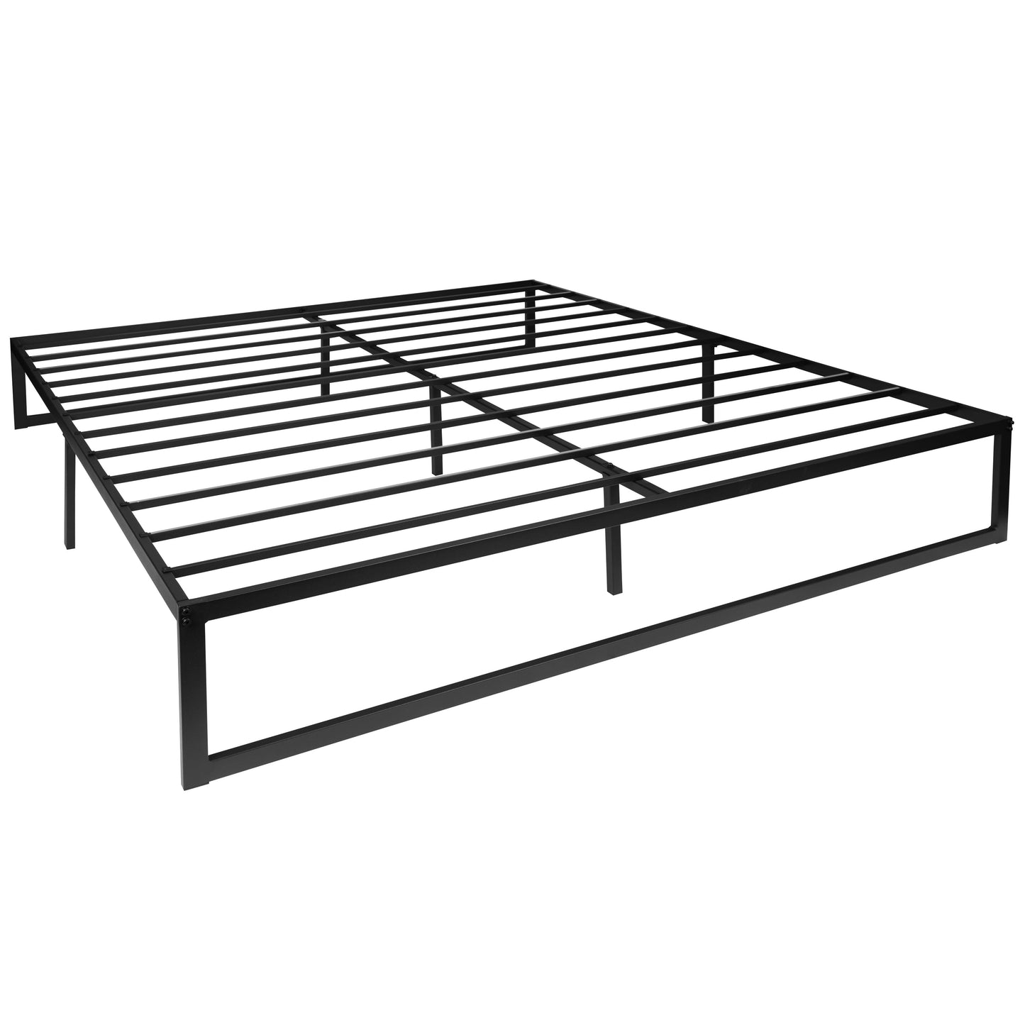 14 Inch King Metal Bed Frame MP-XU-BD10001-K-BK-GG