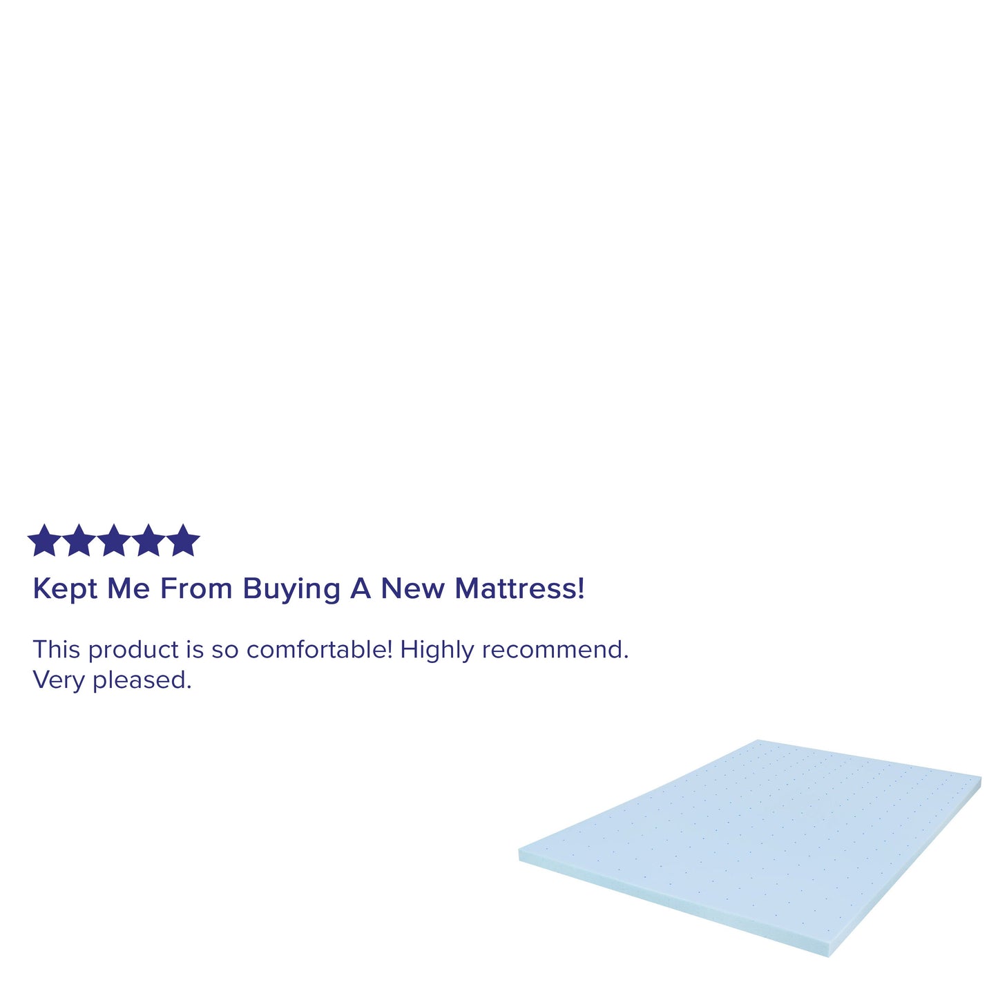 2" Full Memory Foam Topper MR-M35-2-F-GG