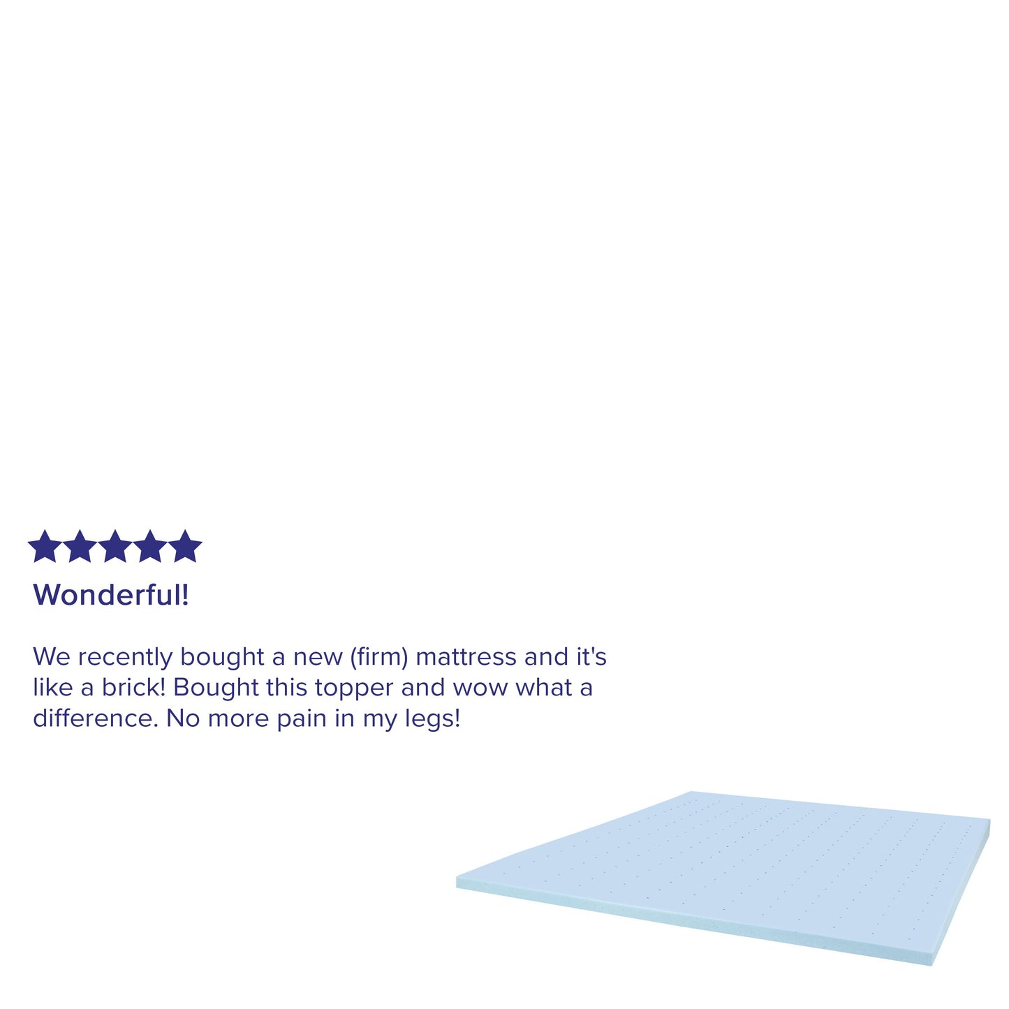 2" King Memory Foam Topper MR-M35-2-K-GG