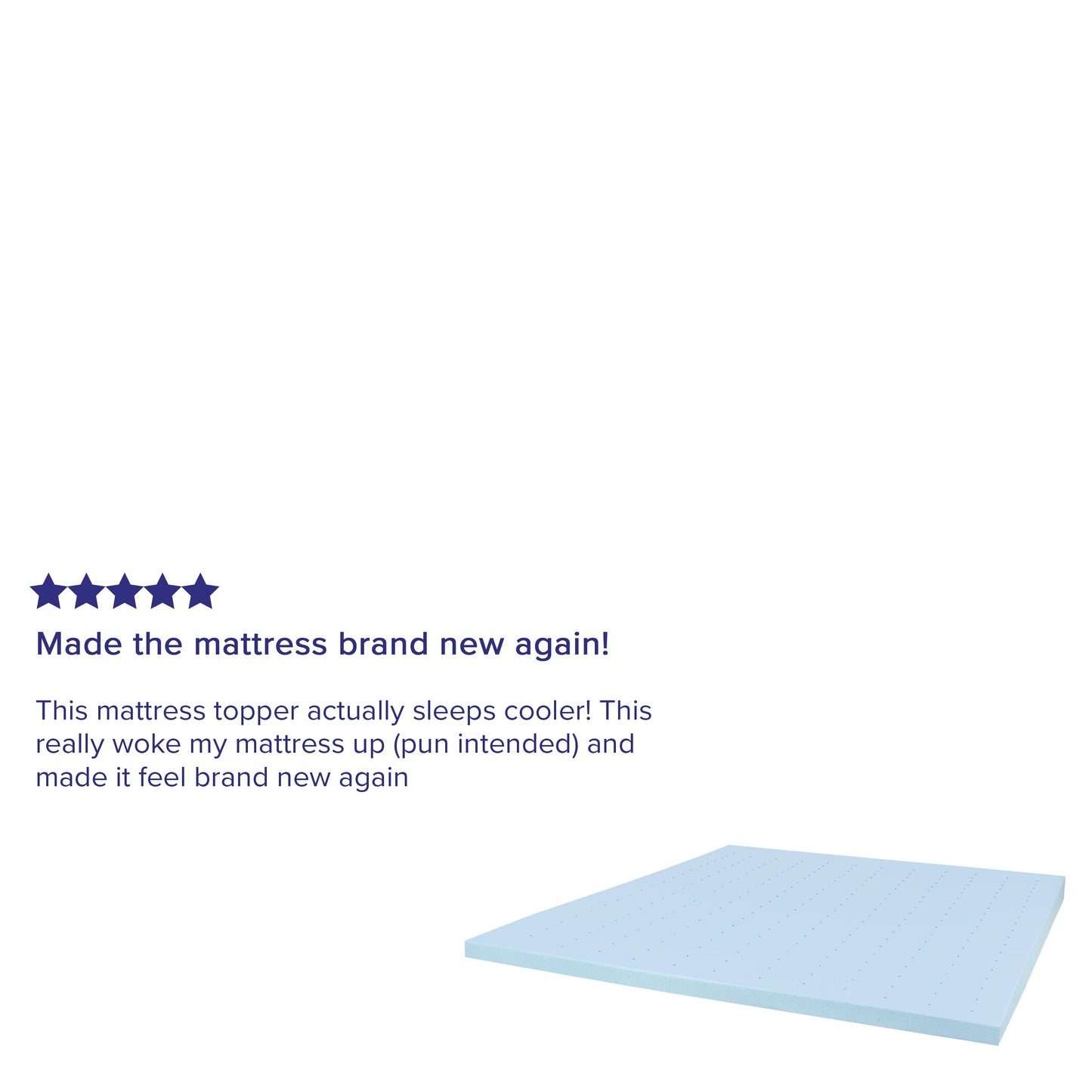 3" King Memory Foam Topper MR-M35-3-K-GG