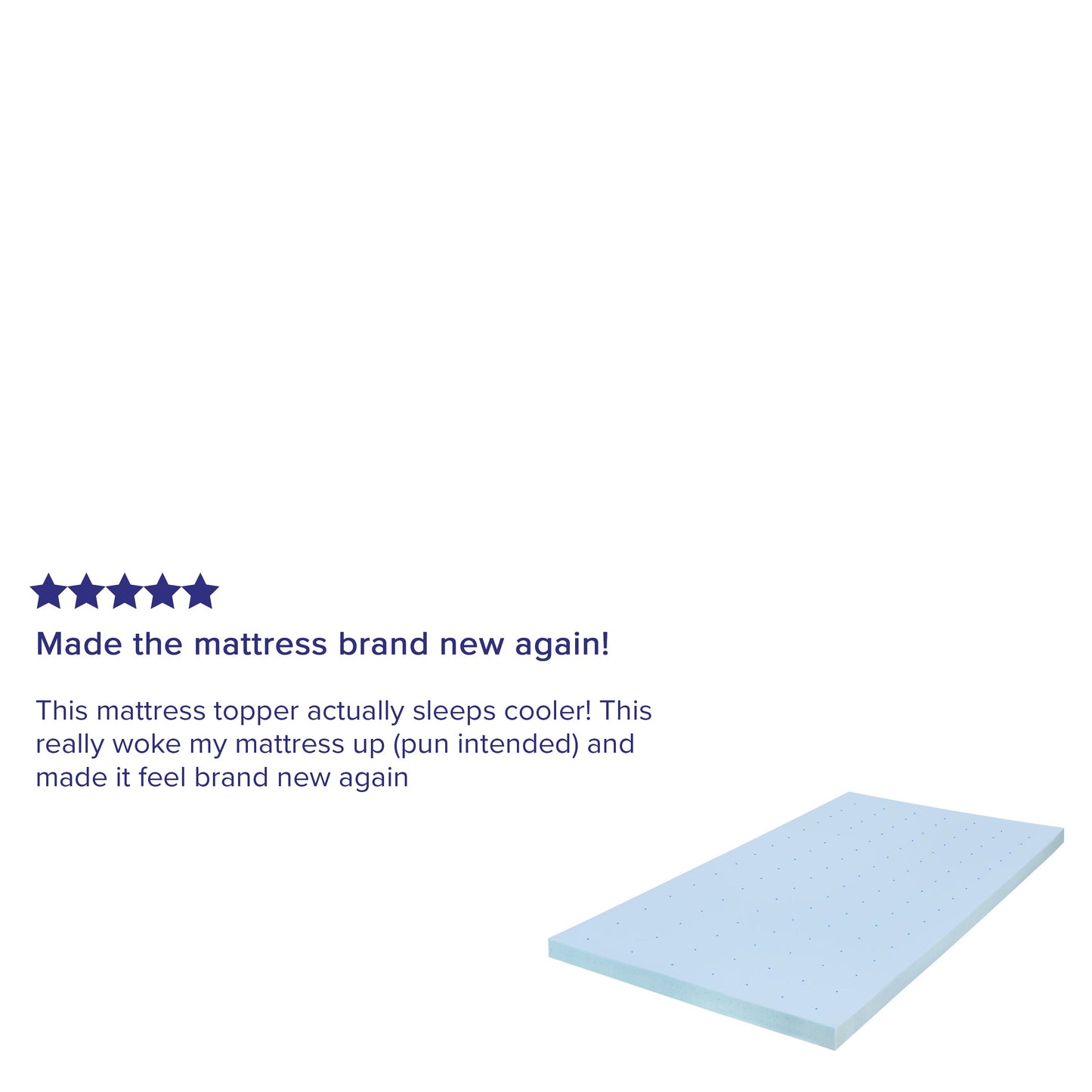 3" Twin Memory Foam Topper MR-M35-3-T-GG