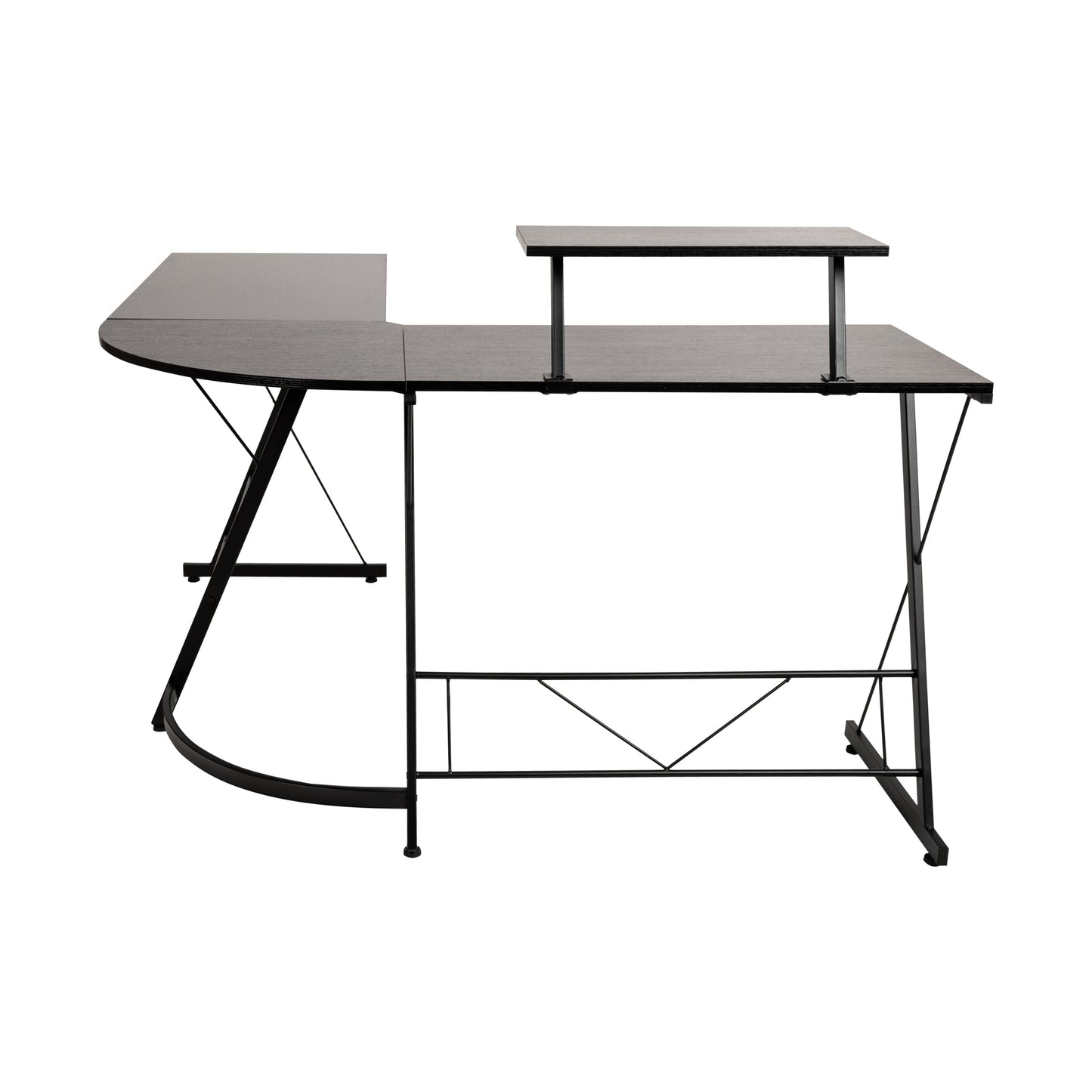 L-Shaped Computer Gaming Desk NAN-CD-22181-BK-BK-GG