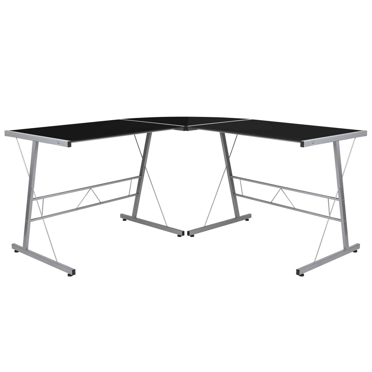 L-Shaped Computer Gaming Desk NAN-CD-22181-BK-GG