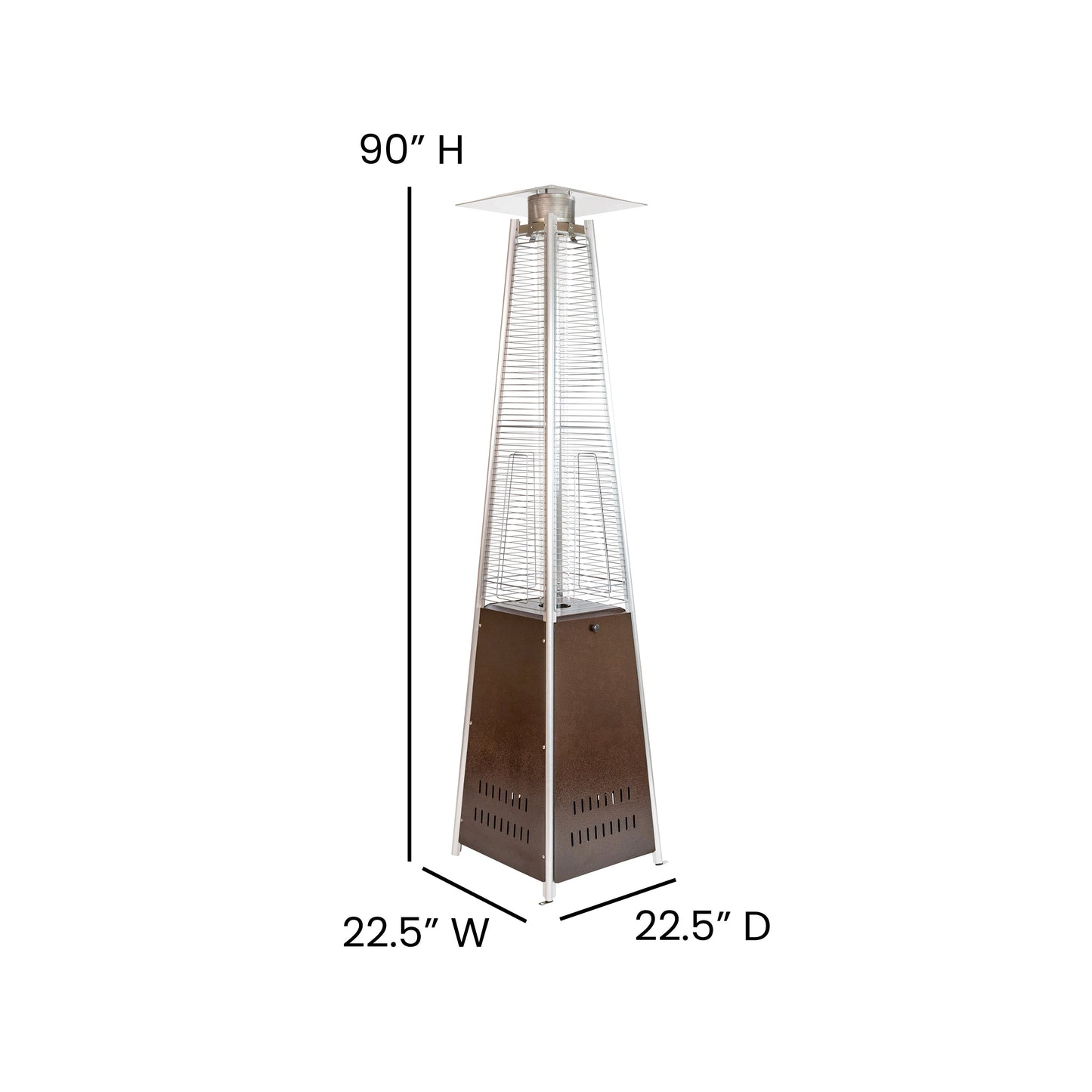 Bronze Outdoor Patio Heater NAN-FSDC-02-BR-GG