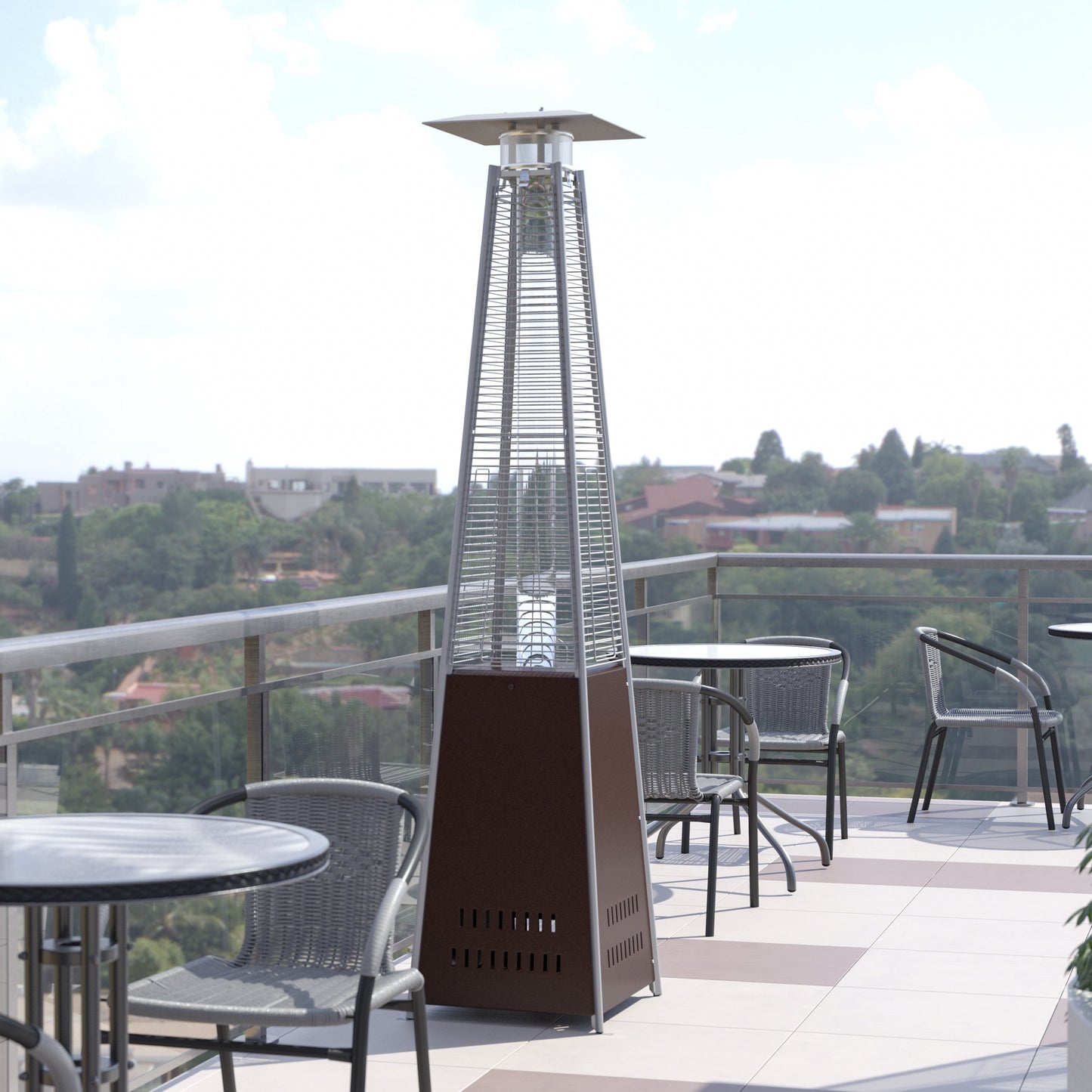 Bronze Outdoor Patio Heater NAN-FSDC-02-BR-GG