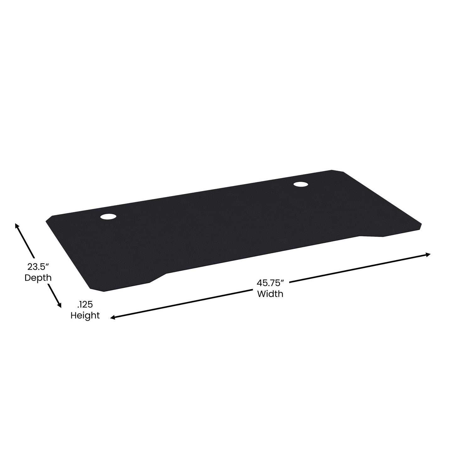 Black Full Desktop Mouse Pad NAN-GM1030-BK-GG