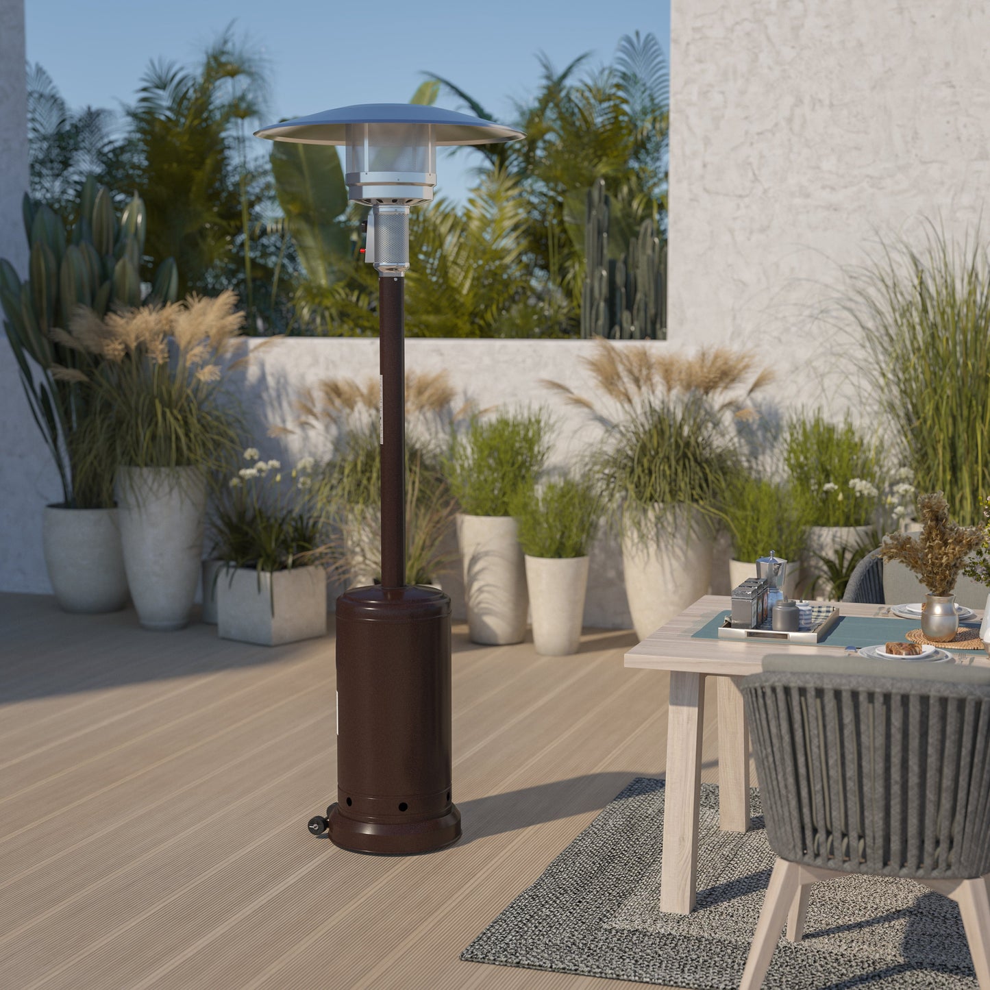 Bronze Outdoor Patio Heater NAN-HSS-AGH-BR-GG