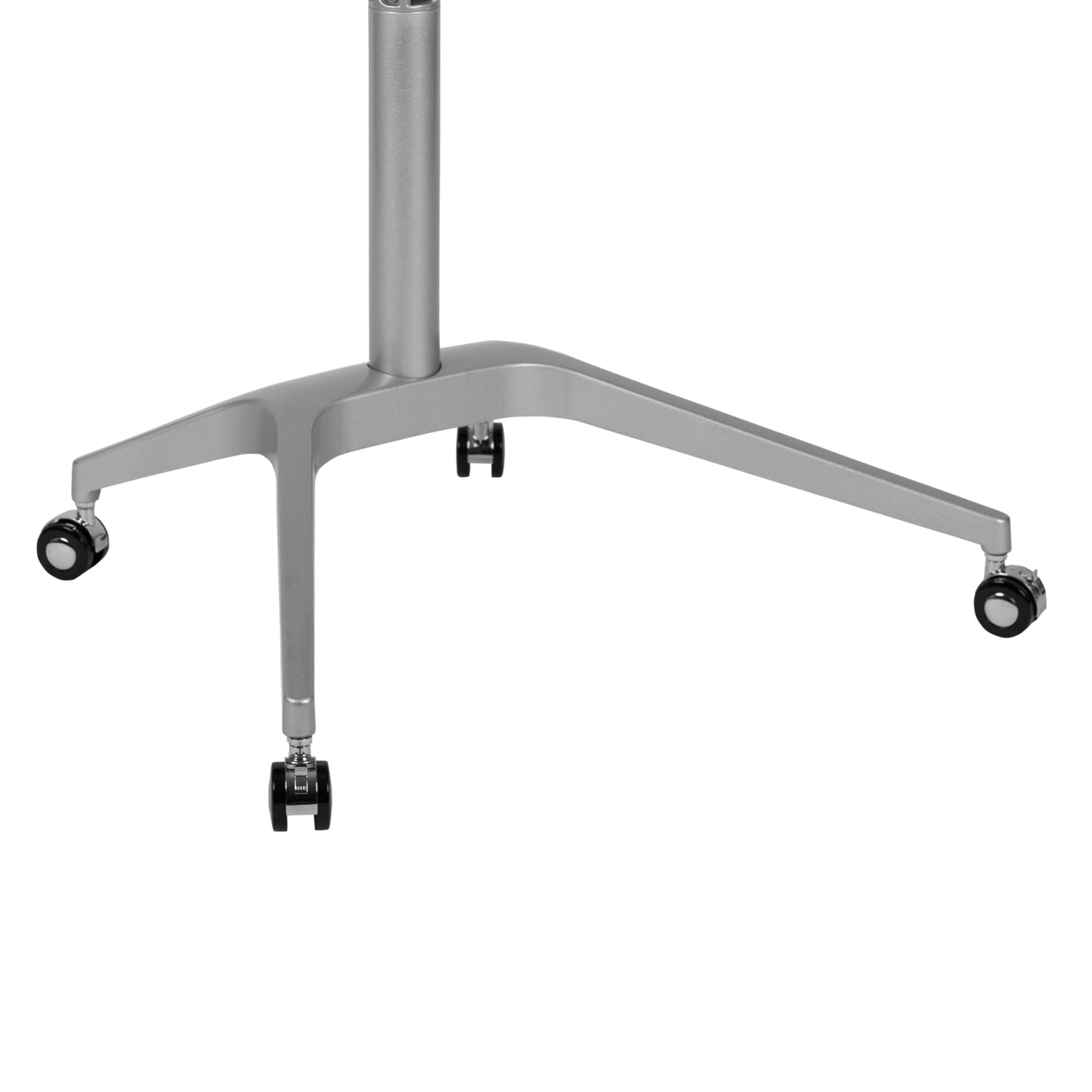 White Mobile Sit to Stand Desk NAN-IP-10-WH-GG