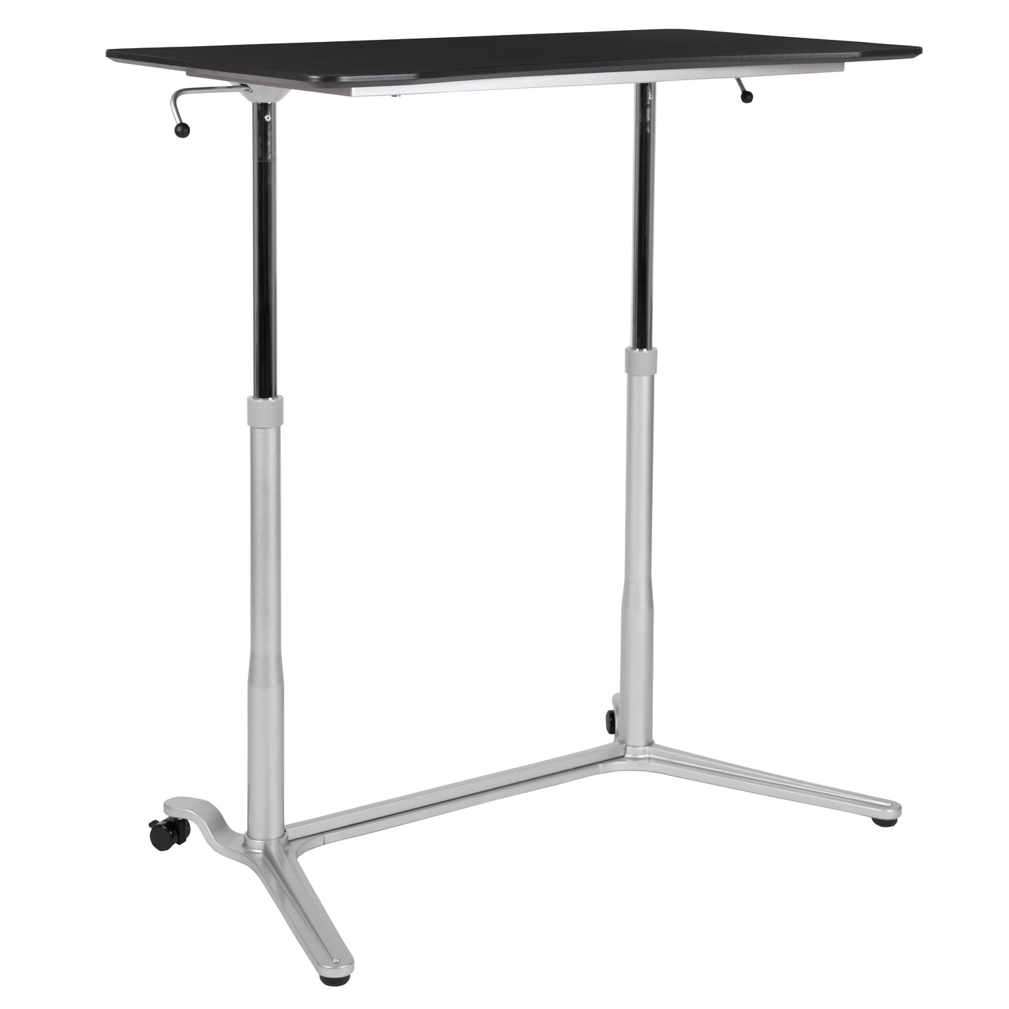 Black Sit-Stand Computer Desk NAN-IP-6-1-BK-GG