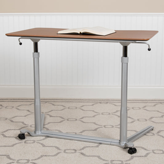 Cherry Sit-Stand Computer Desk NAN-IP-6-1-CH-GG