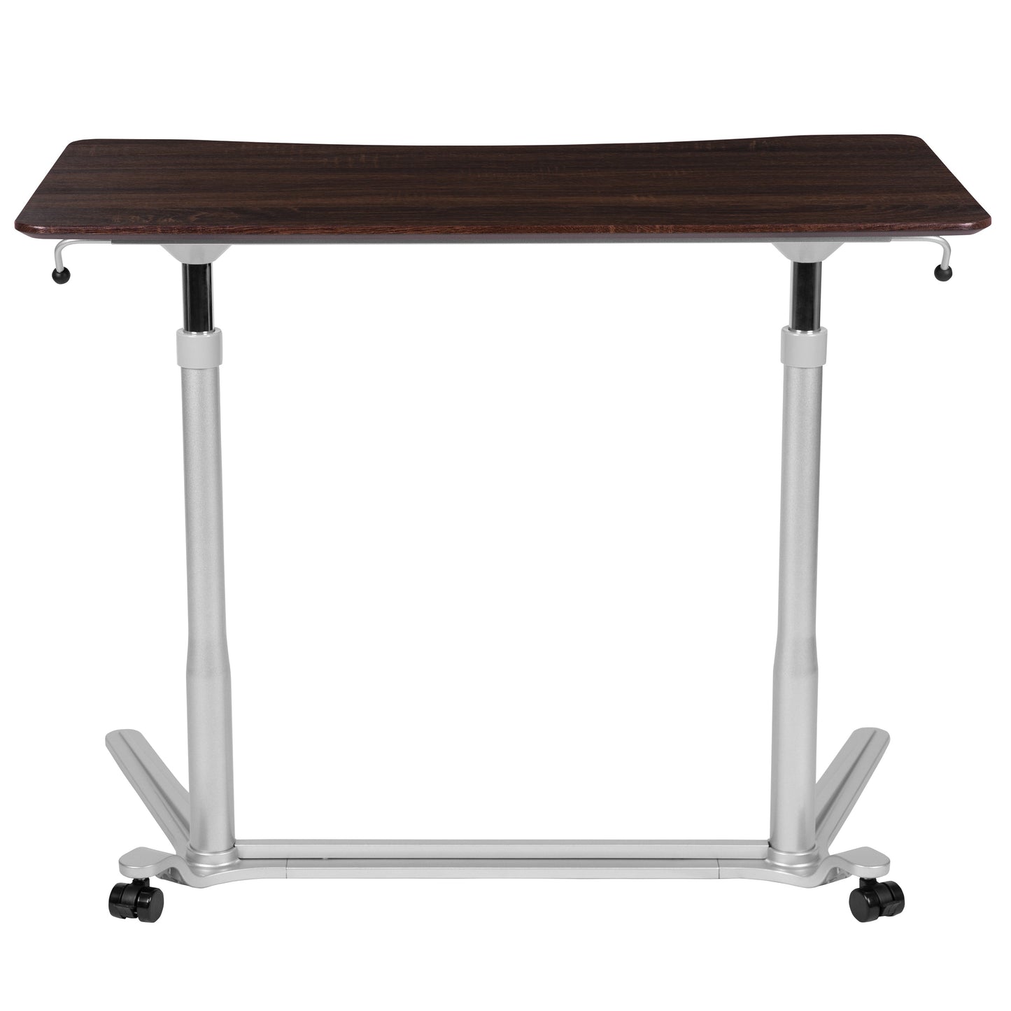 Wood Grain Sit to Stand Desk NAN-IP-6-1-DKW-GG