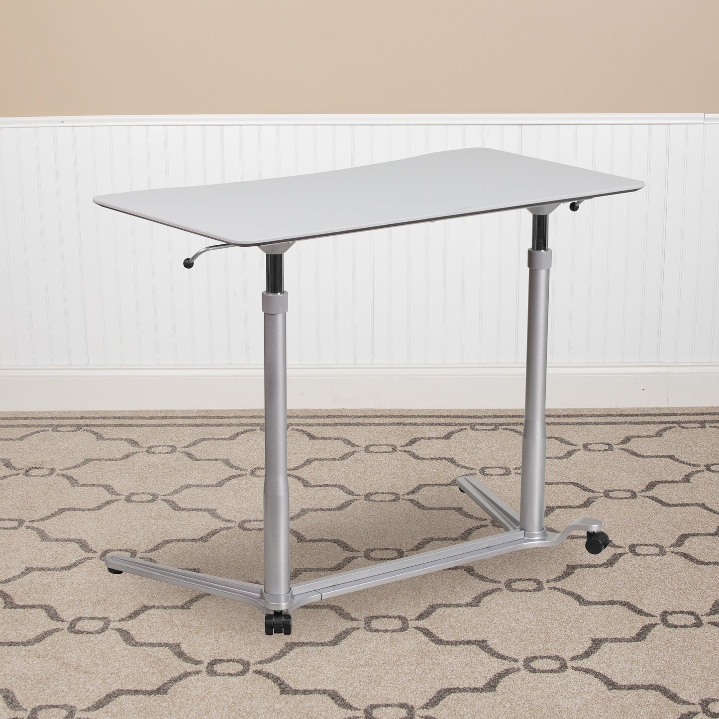 Sit-Stand Light Gray Desk NAN-IP-6-1-GG