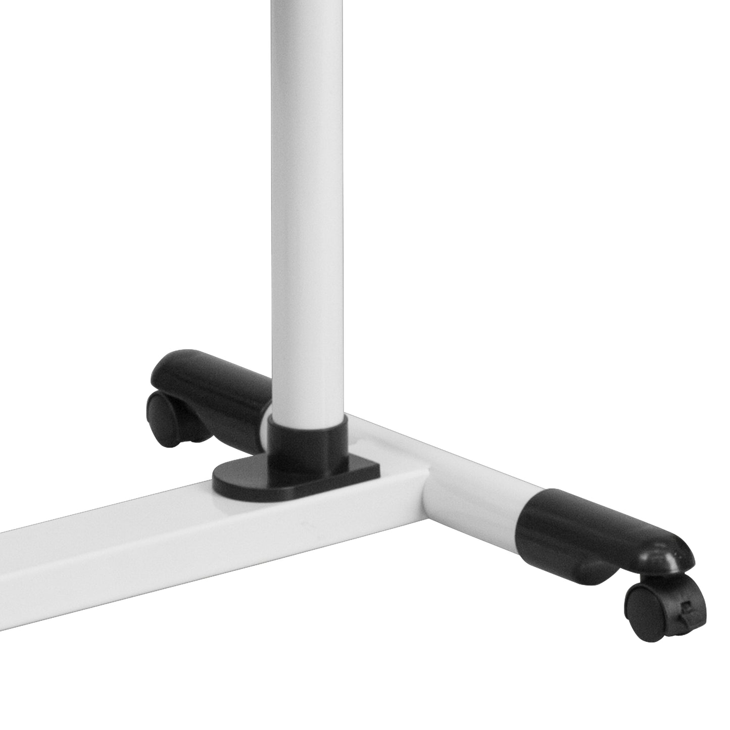 White Adjustable Mobile Desk NAN-JG-06B-WH-GG