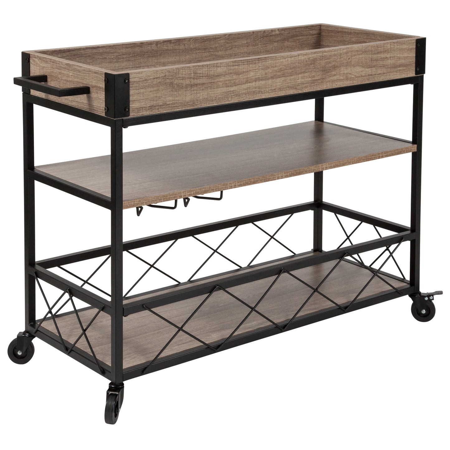 Oak Wood Kitchen Bar Cart NAN-JH-17105-GG